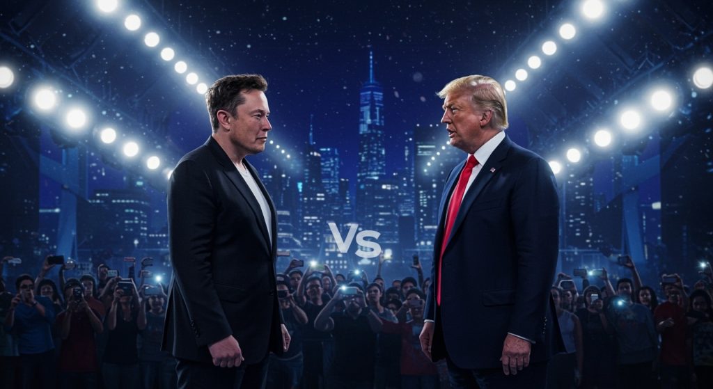 Musk Trump Feud Erupts