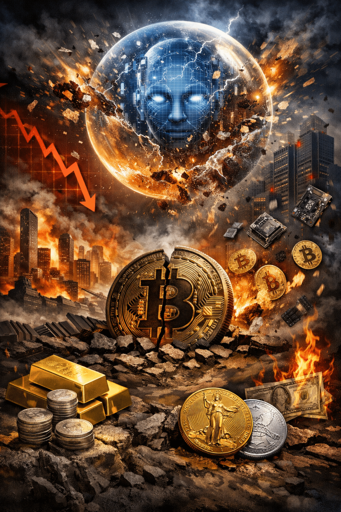 AI bubble Bitcoin crash
