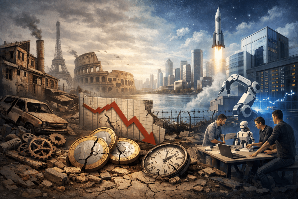 Europe economic productivity collapse