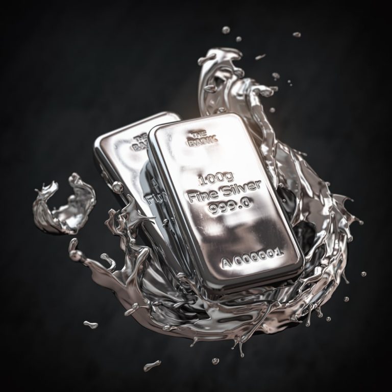 is silver in a bubble