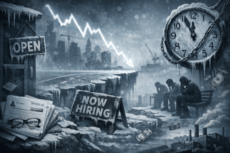 Hiring collapse signals economic stall