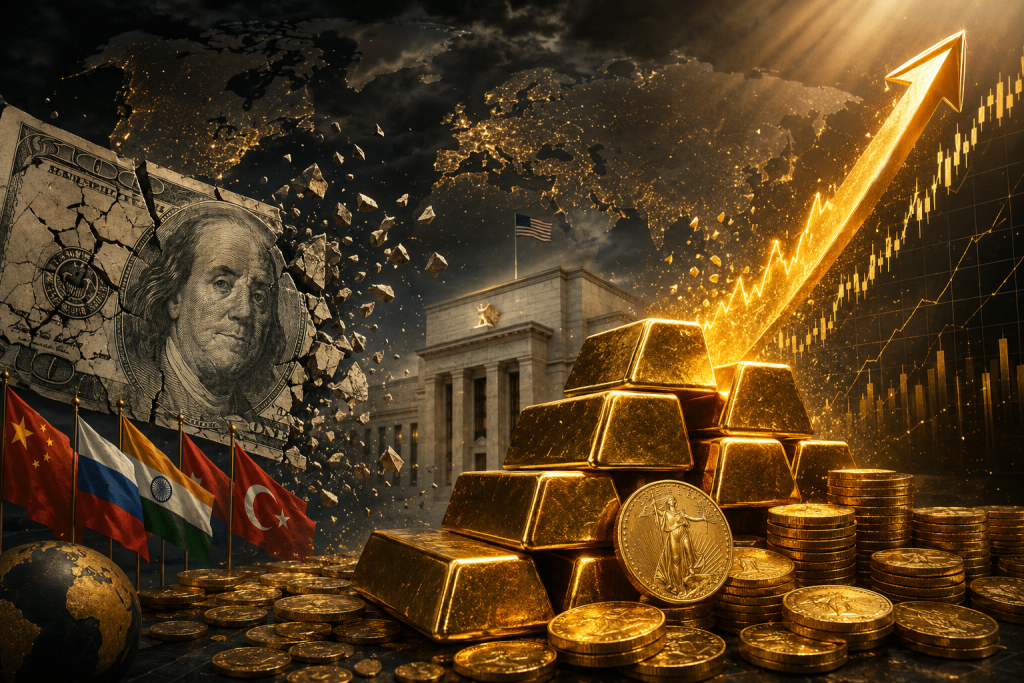 Gold Surging Above $4,700 as Dollar Weakens and Financial Reset Accelerates